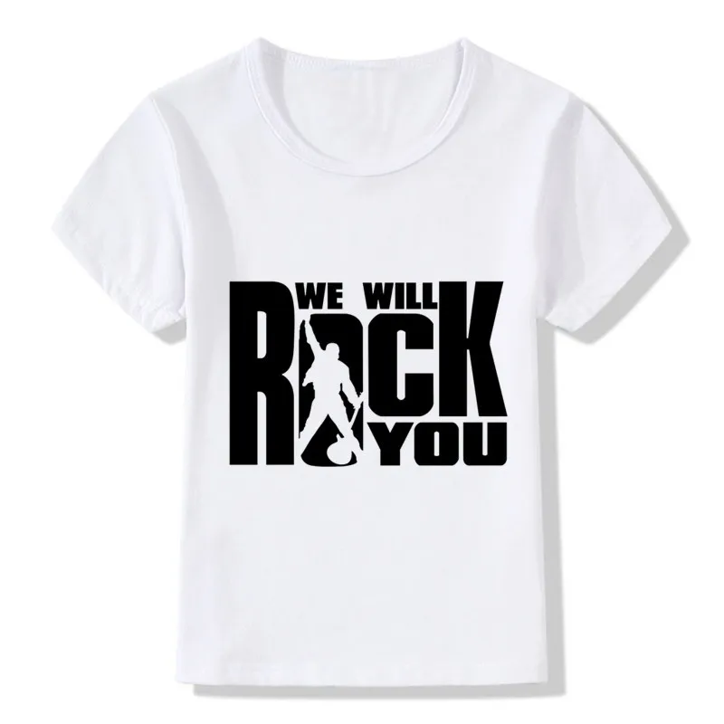 2020 We Will Rock You Queen Детские футболки летний топ для мальчиков/девочек одежда с
