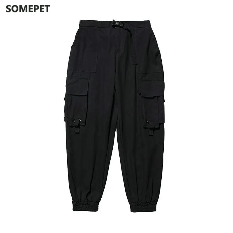 

Black Cargo Pants Men Hip Hop Pants Mens Autumn Harem Pant Streetwear Harajuku Jogger Sweatpant Cotton Trousers Male Pants