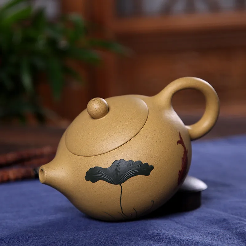 200CC Фиолетовый Глиняный Исин Чайник Китайский кунг фу xishi горшок с подарочной