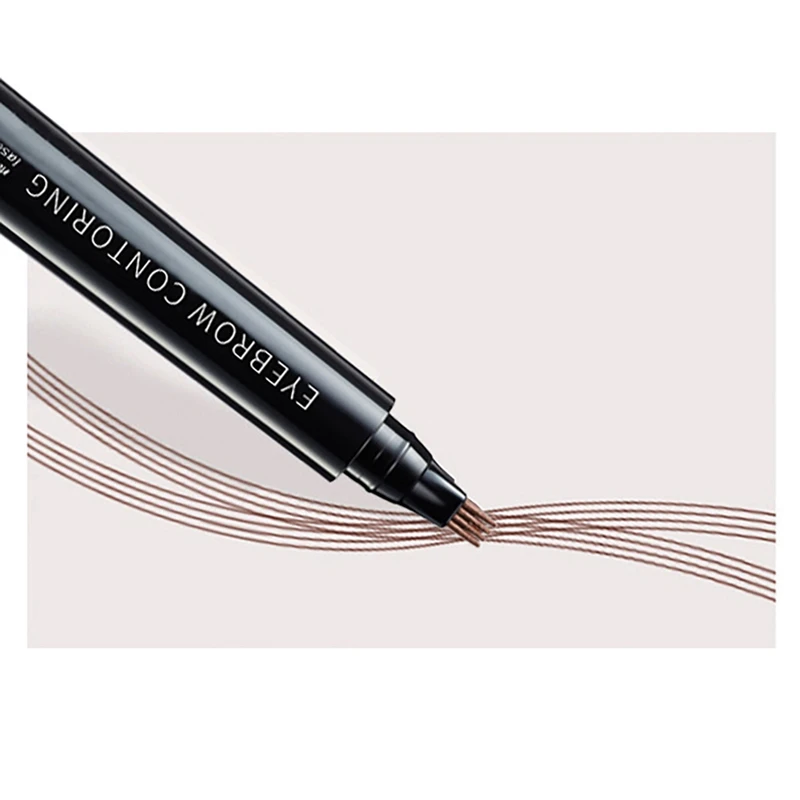 Карандаш для бровей тонкий 4 кончика карандаш стойкий водостойкий татуировки