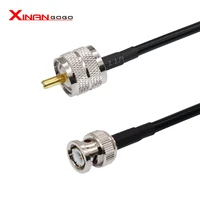 rf coaxial cable uhf to bnc connrctor uhf male to bnc male rg58 pigtail cable