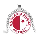 Чешская Республика SK славянская Прага фотбал футбольная команда кулон ожерелье для пар дружба женщины мужчины девочка мальчик ювелирные изделия подарок