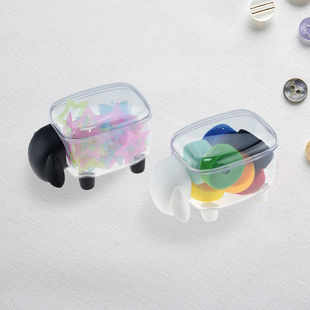 1 шт. милый креативный маленький пластиковый хлопковый тампон из овечьей шерсти