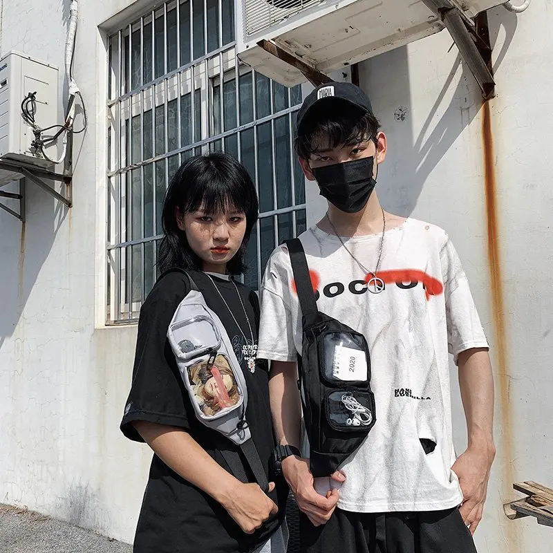 Поясная Сумка унисекс для мужчин нейлоновая Водонепроницаемая прозрачная