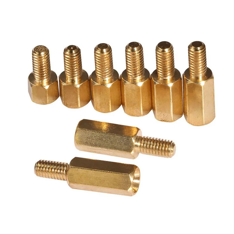 

Hex Pillars Solid Brass Male Female Spacer Studs Standoffs Screws Nuts M3