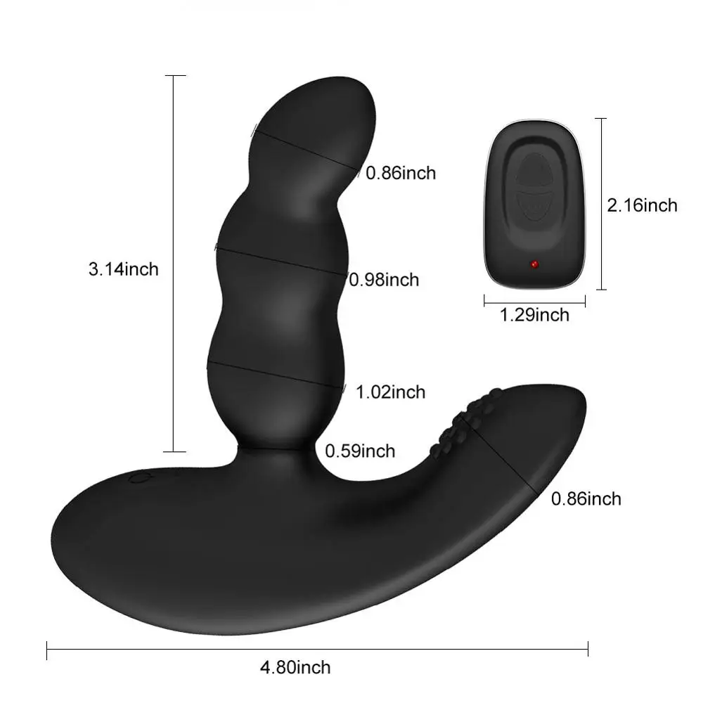 LEVETT Prostate Massager Vibrator Ass Sex Toys For Men Silicone Anal Plug Gay Male Beads Vibrating Butt Adult Masturbator | Красота и
