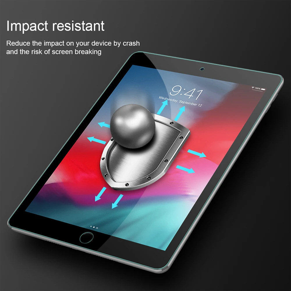 Защитное стекло Nillkin H + закаленное для iPad Air 2019/Pro 10 5 2017/Mini 2019/Mini 4/9 7/Pro 11/Pro 12 9 (2018)