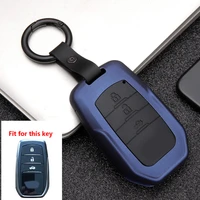 2020new silicon carbon fiber car key cover case for toyota chr hilux fortuner land cruiser 200 camry corolla crown rav4 highland