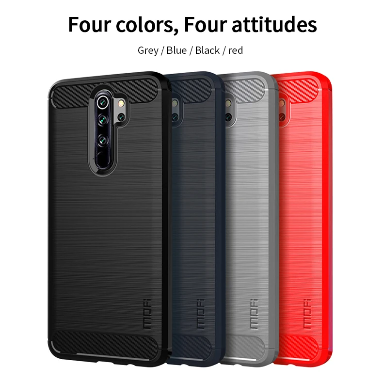 Для Xiaomi Redmi Note 8 Pro MOFI Мягкий ТПУ чехол из углеродного волокна чехол для Xiaomi Redmi Note 8 Pro Чехол Для Телефона