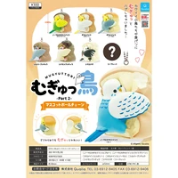 bread and bird series gashapon toys budgerigar long tailed tit white java sparrow cockatiel creative action figure pendant toys