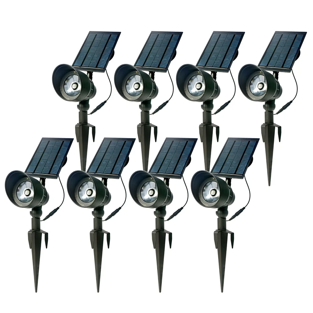 저렴한 솔라 그라운드 삽입 스포트 라이트 야외 정원 센서 라이트 방수 조경 가든 라이트 프로젝션 잔디 스포트 라이트