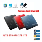 Портативный Мобильный накопитель USB 3,1 большой емкости металлический внешний Дополнительный синий твердотельный накопитель Жесткий диск 1 ТБ 2 ТБ 4 ТБ 8 ТБ 16 ТБ