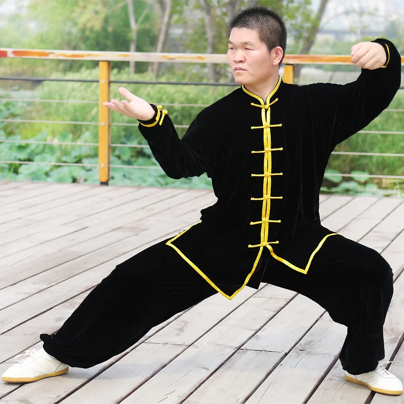 

Костюм Tai Chi Jinsirong тренировочный утепленный на весну и осень для мужчин и женщин Одежда для боевого искусства chi