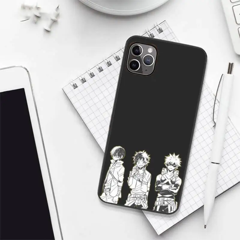 

anime cute Hero Academia Phone Case for iPhone 7 8 11 12 Pro X XS XR Samsung A S 6 7 9plus 10plus 21s 71