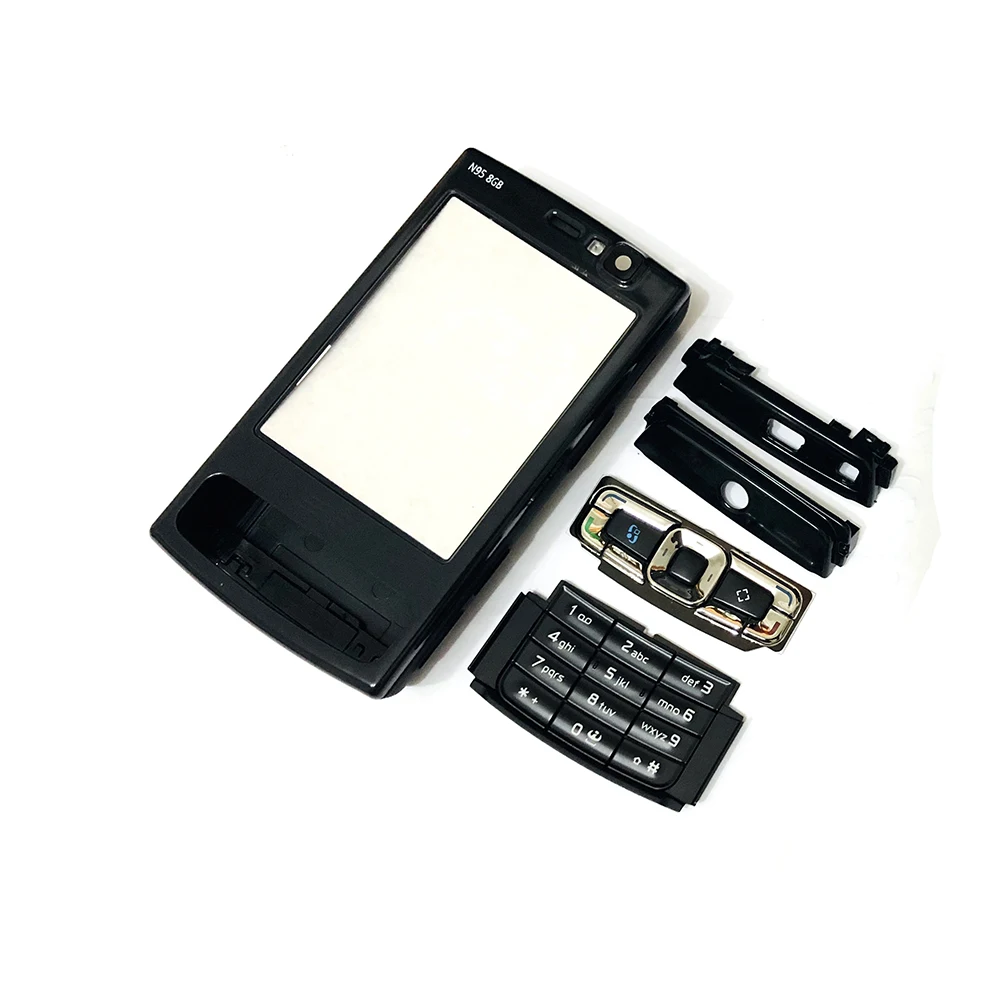 Для Nokia N95 8G Корпус Передняя Лицевая панель + задняя крышка/крышка батарейного