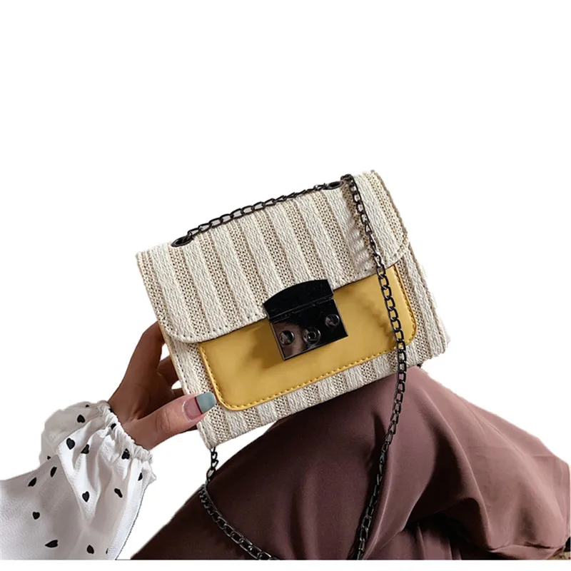 Модные дамские сумочки маленькие квадратные сумки контрастных цветов женская