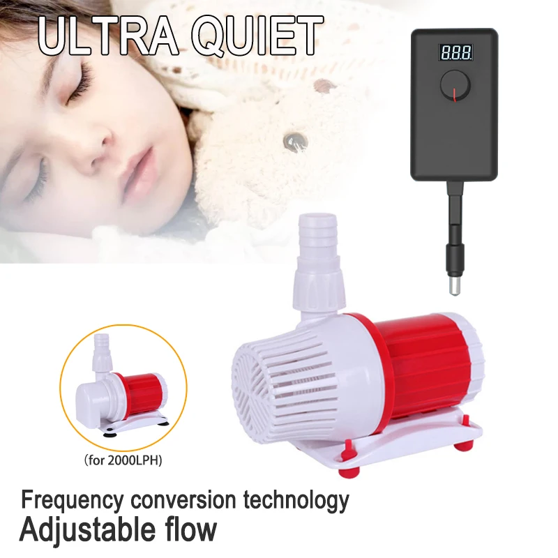 Аквариумный водяной насос с регулятором регулирующего потока постоянного тока 12