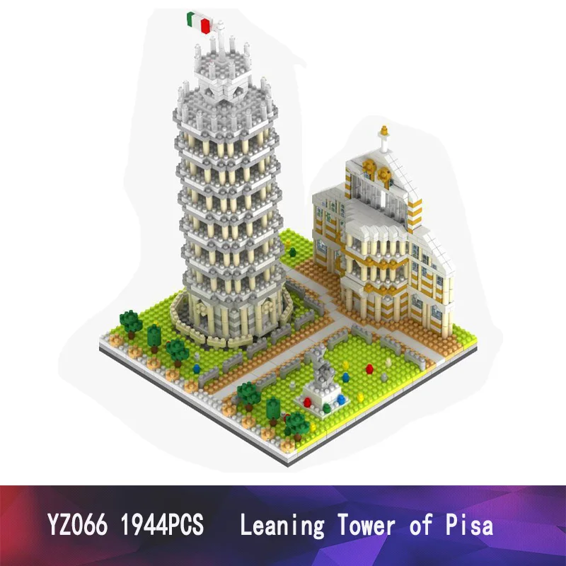 Алмазная городская архитектура без совместимости Legoed Taj Mahal Эйфелева Башня