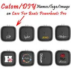 Прозрачный силиконовый чехол для наушников Beats Power beats Pro, индивидуальный дизайн, мягкий чехол из ТПУ