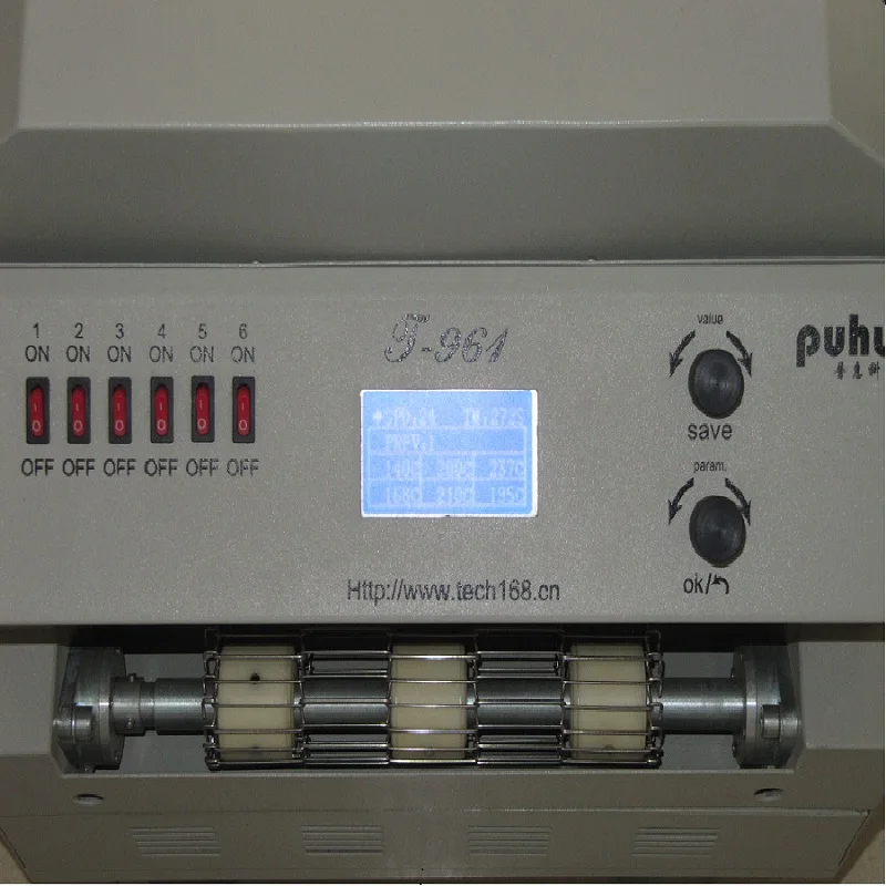 Оригинальный PUHUI T 961 220V мини печь оплавления SMT лампа инфракрасные печи ИК лампы