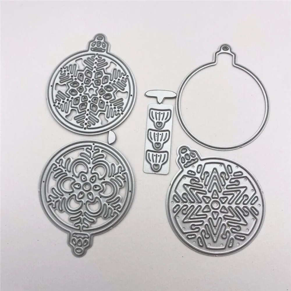 Металлические Вырубные штампы Рождественская Снежинка Кулон Сделай Сам