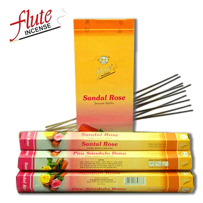 Sandal Rose Флейта 120 палочки/упаковка Kamasutra человек специи Порошковая палочка ладан ручной работы из индийского сжигания в офисе для медитации - Аромат: Sandal Rose