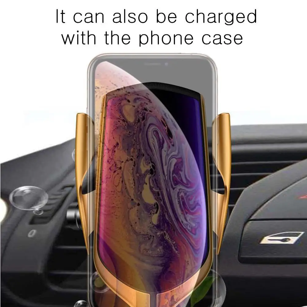 Беспроводное Автомобильное зарядное устройство автоматическое зажимное