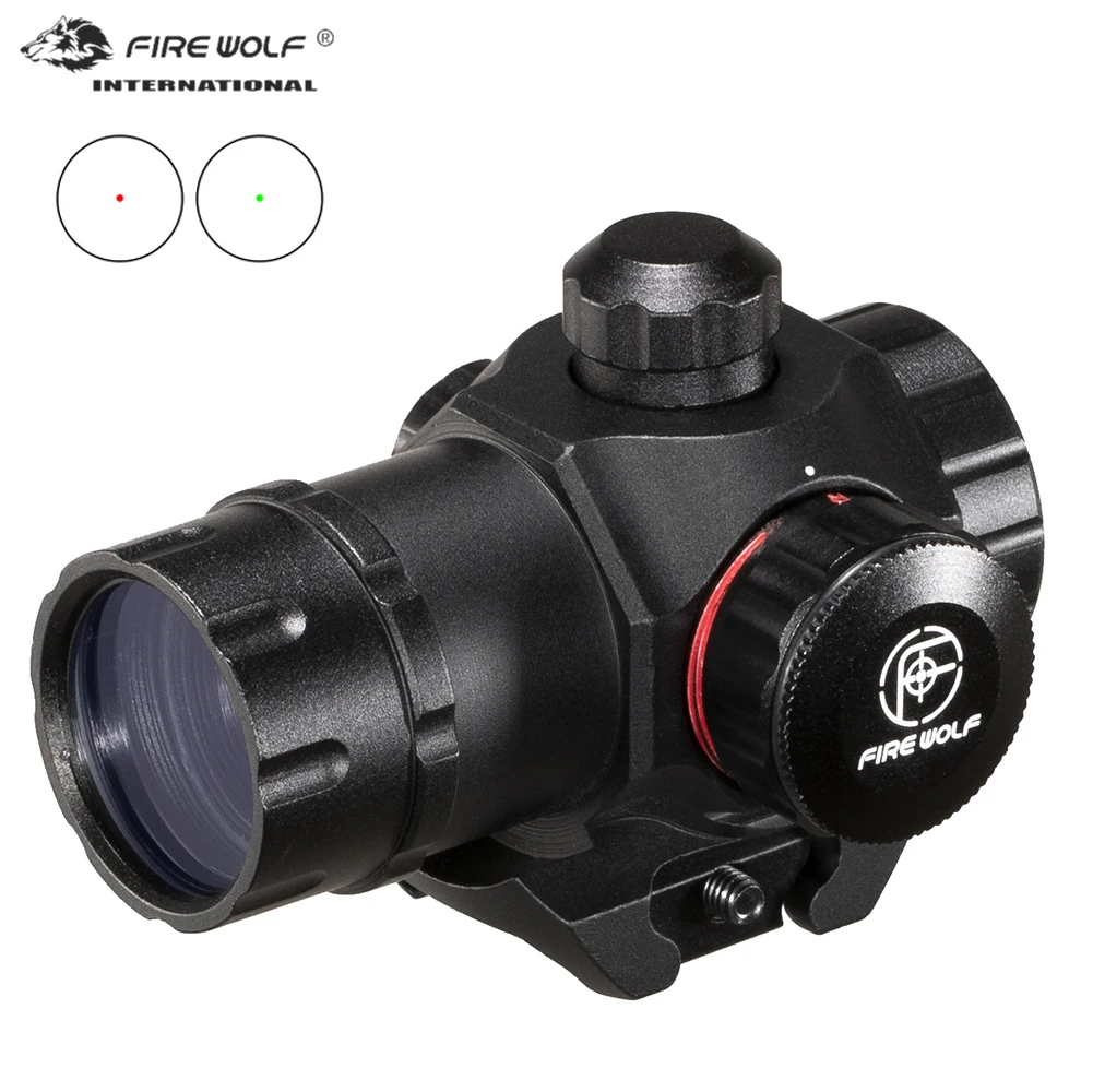 

Тактический прицел Fire Wolf 20 мм, Коллиматорный прицел, оптический прицел для охоты, голографический прицел с красной точкой