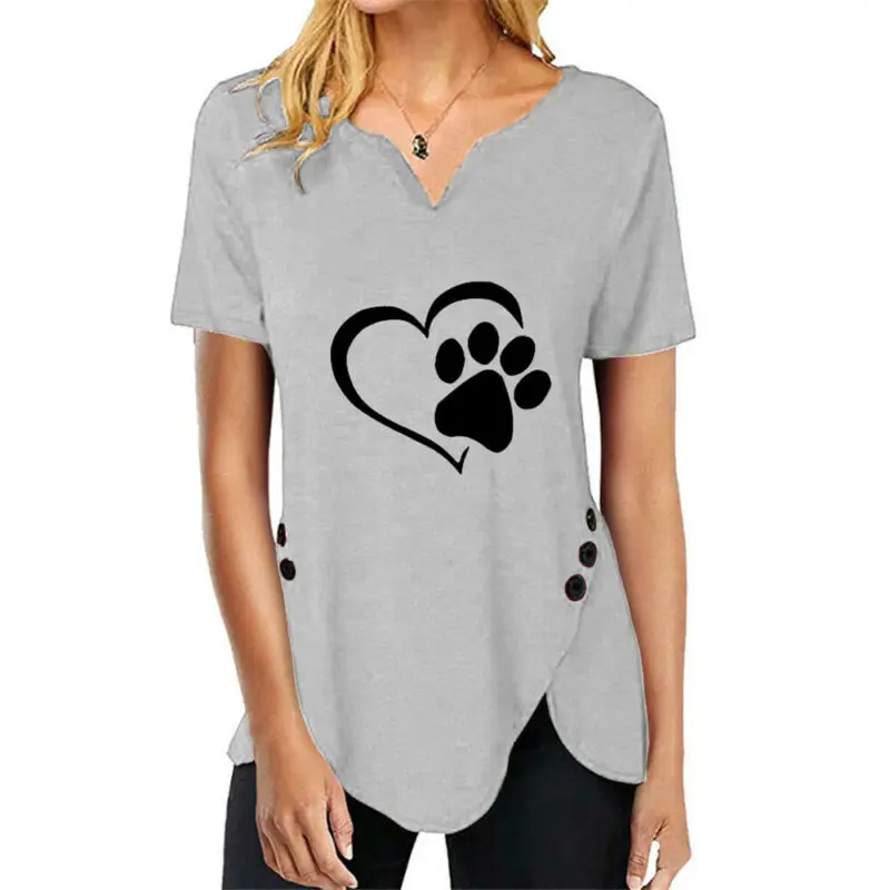 

Women Baggy Fit Tops Ladies Casual Loose Short Sleeve T Shirt Blouse Plus Size