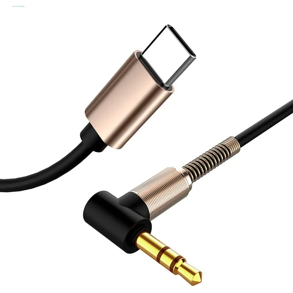 Автомобильный аудиокабель AUX для Huawei Xiaomi Samsung USB Type-C гнездо 3 5 мм кабель динамика