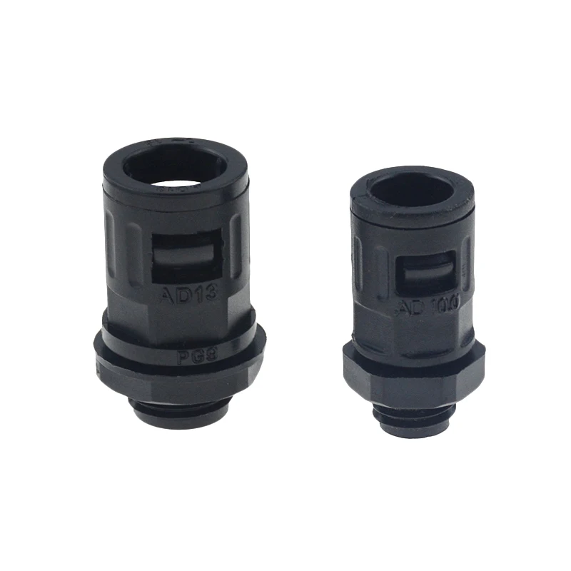 1 шт. PA66 гофрированный трубчатый соединитель трубы Ftting Plug Auto Car Tube edd на проводном корпусе AD13 15,8 18,5 21,2 34,5