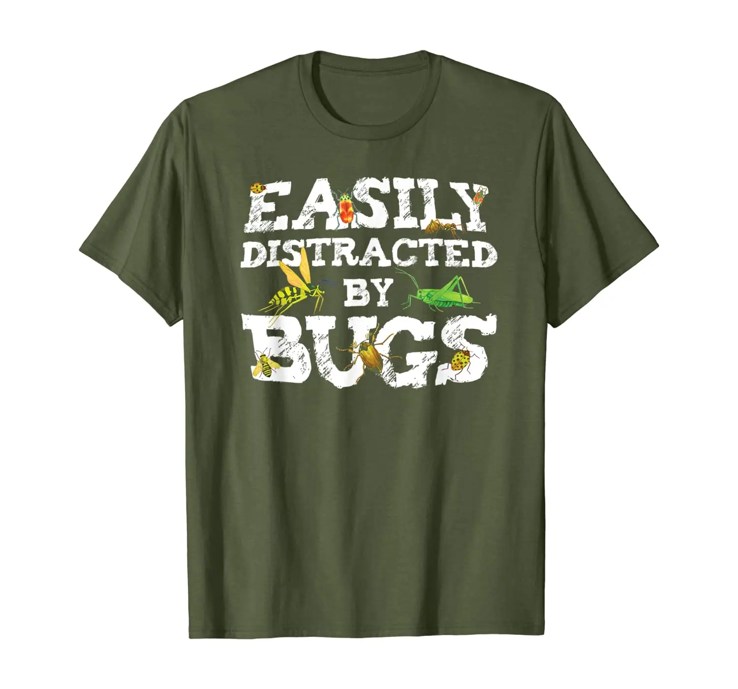 

Entomologist Easily Distracted by Bugs Funny Gift T-Shirt