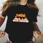 Футболка Slam Dunk женская с принтом аниме Баскетбол 90-х, Повседневная Уличная одежда в стиле Харадзюку для девушек, топ с коротким рукавом