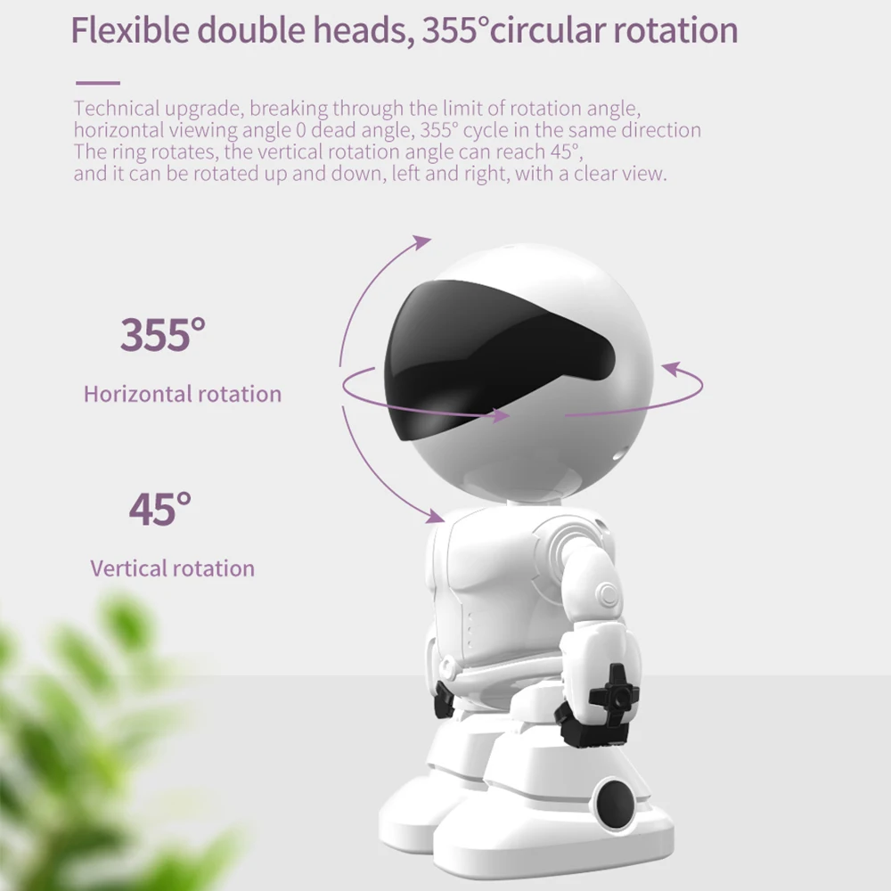 1080P Robot IP Camera 360 WiFi Wireless 2MP CCTV Security Smart Home Video Surveillance Night Vision Baby Monitor | Безопасность и