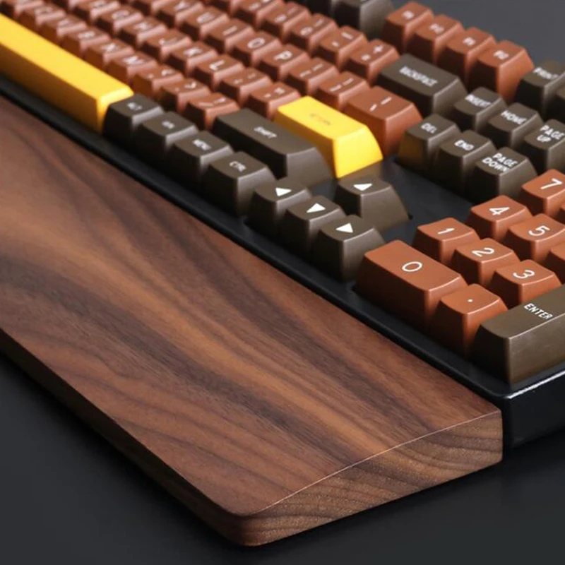 Грецкий орех деревянная механическая клавиатура подставка для запястья рук