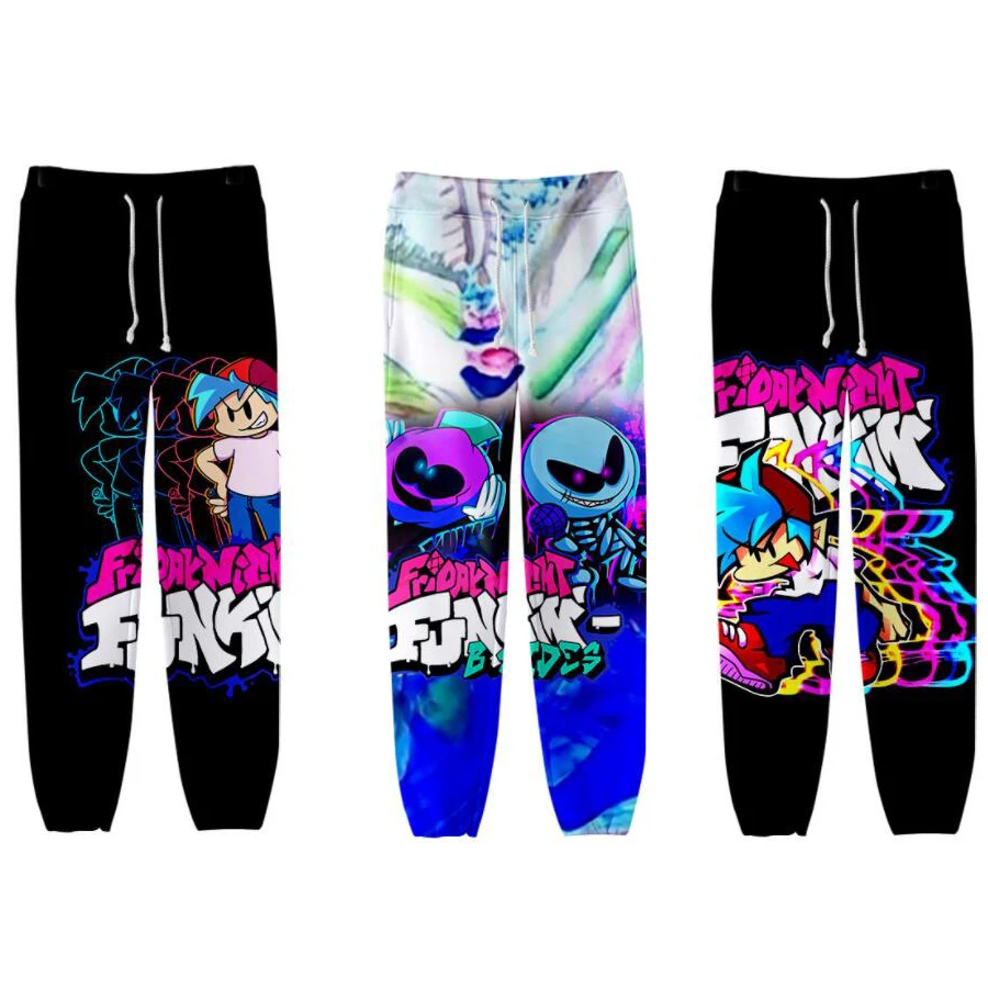 

Тренировочные штаны Funkin для мужчин и женщин, джоггеры с 3D-принтом, тренировочные брюки в стиле хип-хоп