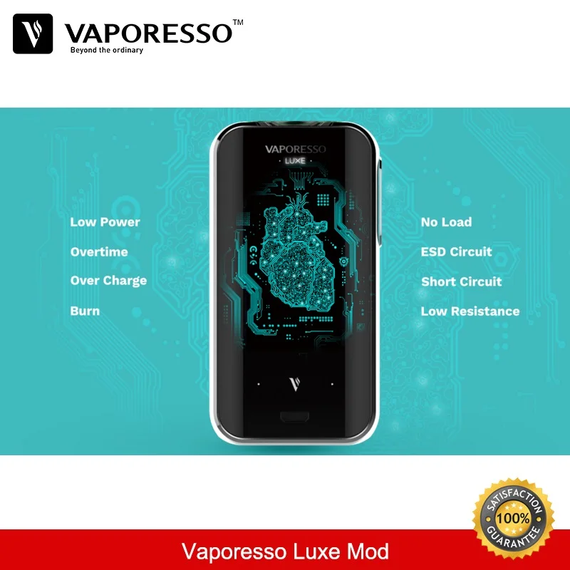 Оригинальный Vaporesso Luxe 220 Вт бокс мод подходит для Skrr бак испаритель VS Voopoo Drag Tesla