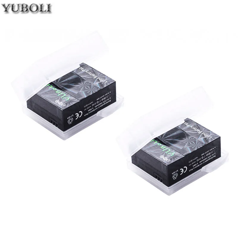 2 batteries Батарея высокой емкости 3,7 v 1600mah bateria hero 3 gopro hero3 батарея для GoPro go pro hero 3 3+ hero 3 black аксессуары для камеры - Цвет: 2 batteries