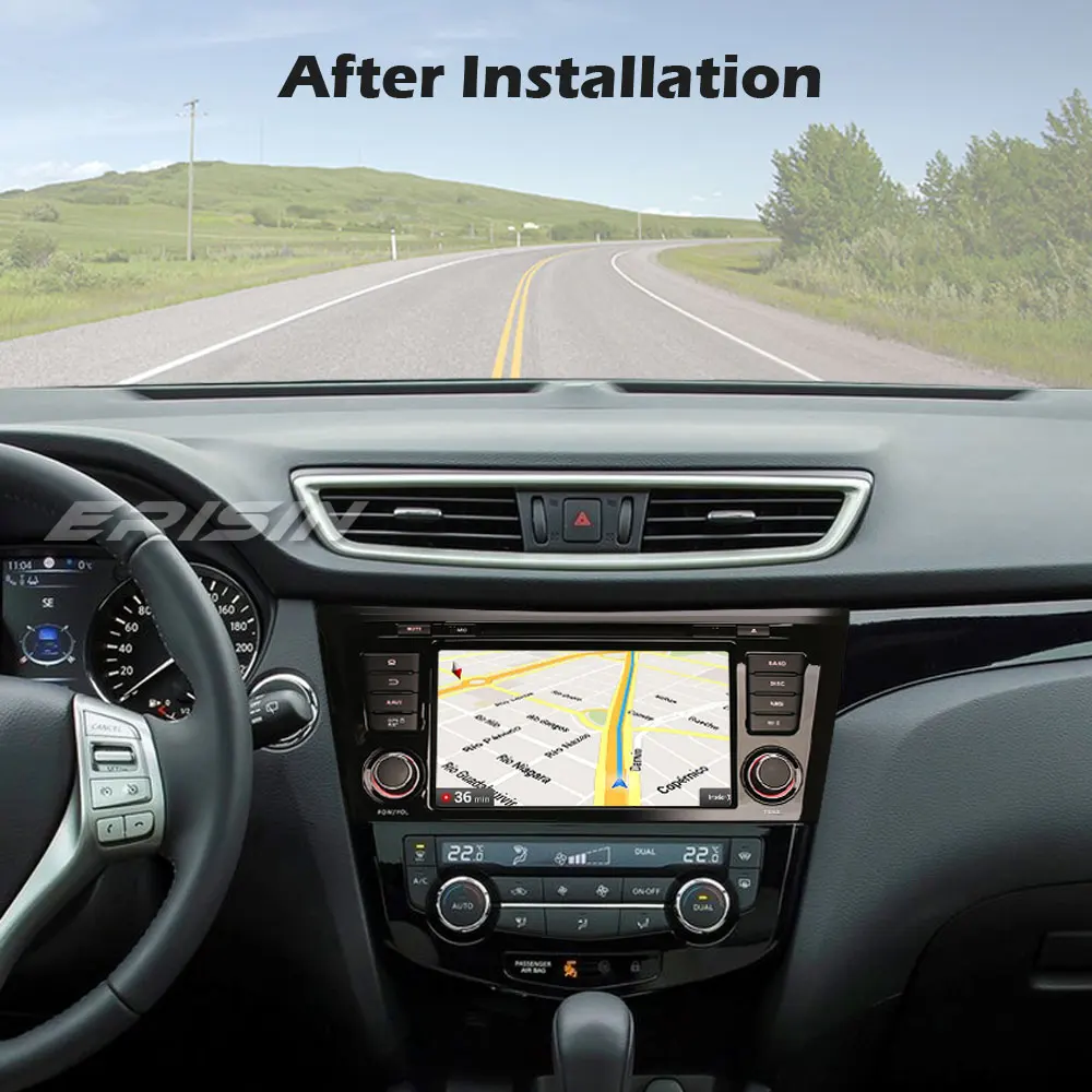 Erisin 8752 8 &quotOcta-Core Android 10 0 CarPlay &amp Auto 4G DSP DVB-T2 GPS DAB Autoradio для Nissan X-Trail Qashqai Rogue 2014 ~ 2018 |