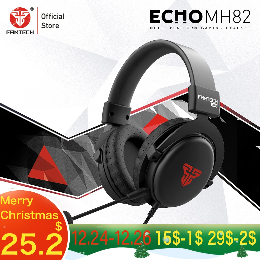 FANTECH MH82 3,5 мм Игровые наушники проводные ПК стерео наушники с гарнитурой с микрофоном для профессиональных геймеров FPS игры