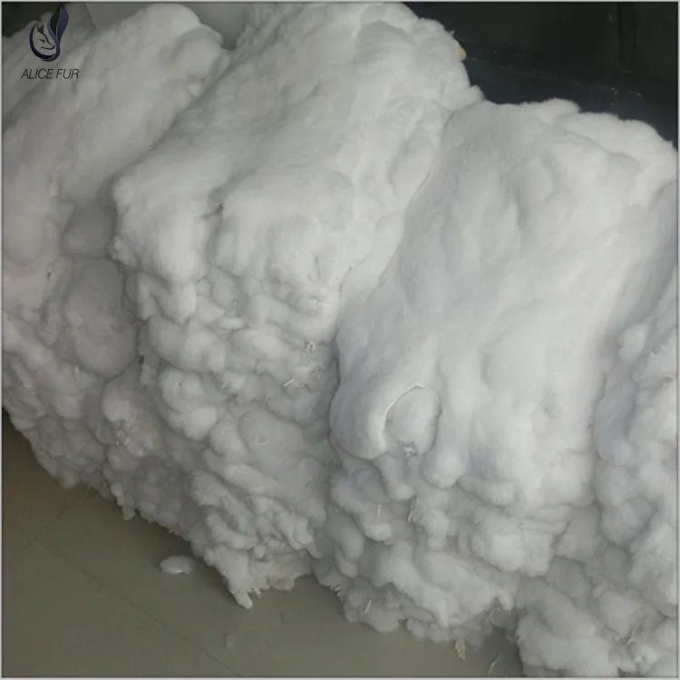 Оптовая продажа натуральный белый чехол из натурального меха кролика рекс|rabbit fur