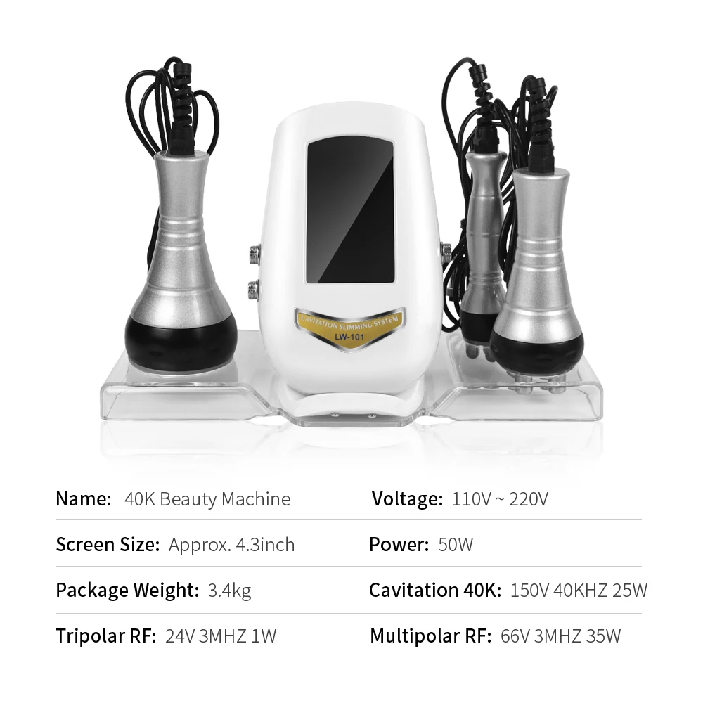 Ультразвуковая кавитация 40 к для похудения омоложение кожи многополярное RF