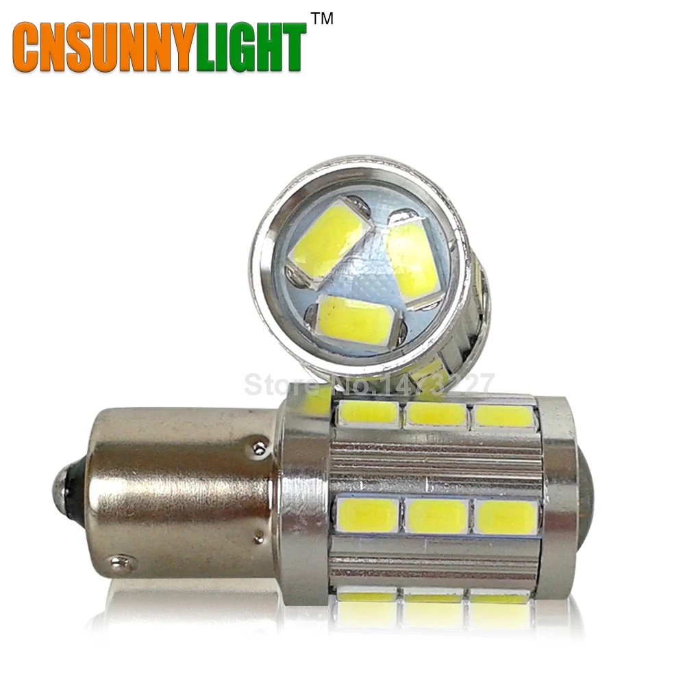 Супер яркий 1156 BA15S P21W 5730 21SMD светодиодный объектив для проектора автомобильная