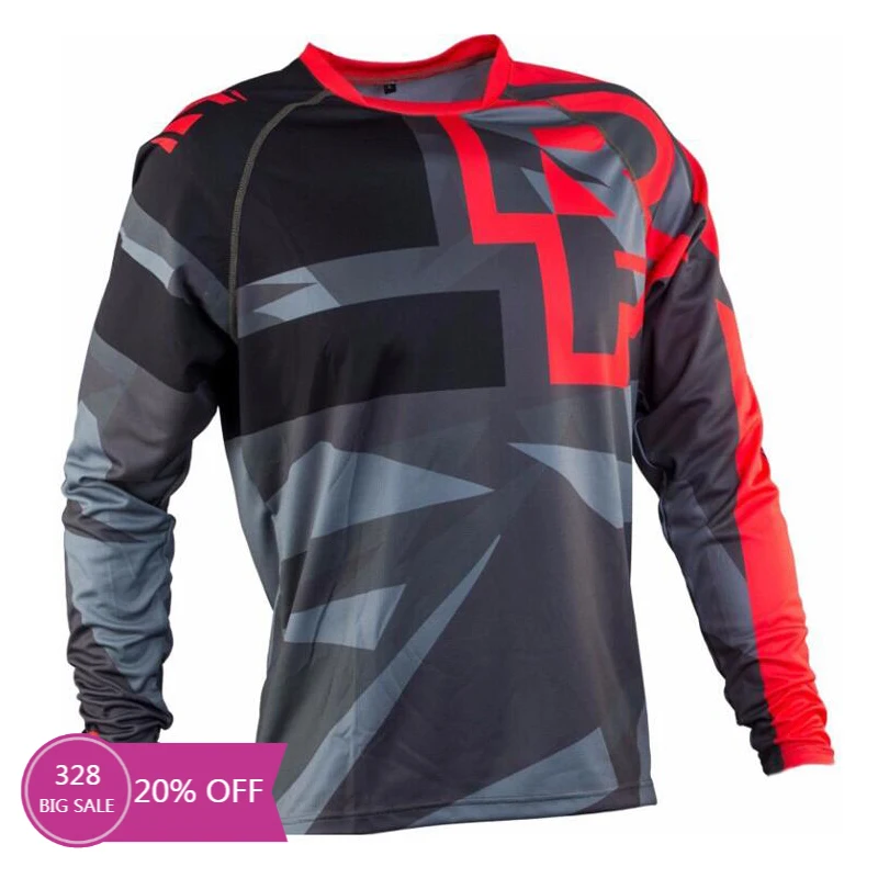 

2021 FURY RACE Moto MX Mountain Bike Motocross Jersey DH MTB T Shirt Clothes Long Sleeve MTB Breathable Quick Drying Jersey