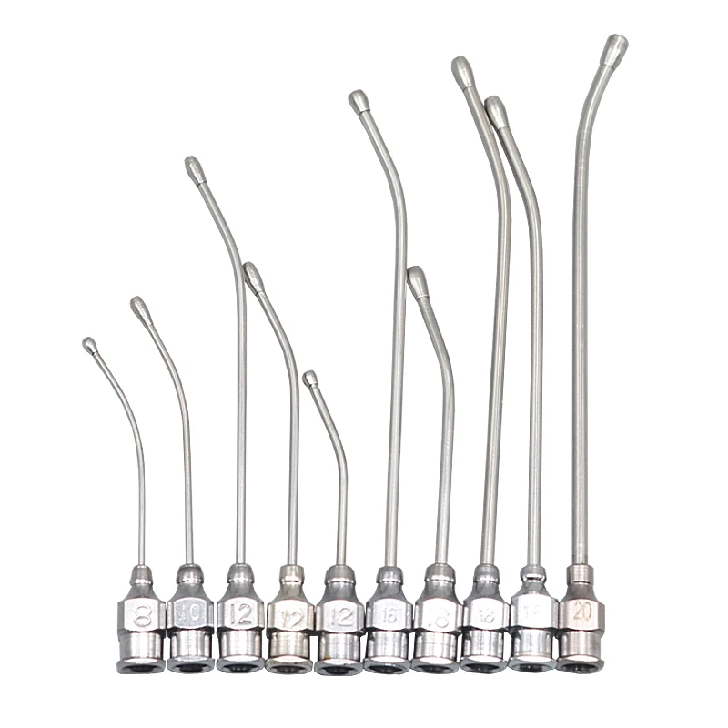1 Pcs Stainless steel gastric applicator Syringe nozzle rats and mice/parrots/birds/poultry livestock/pets Elbow needle No.8-20 | Дом и сад