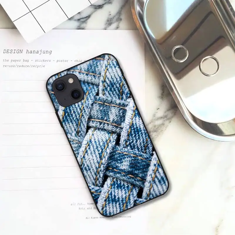 Джинсовый ковбойский чехол для телефона с принтом iPhone 11 12 Mini 13 Pro XS Max X 8 7 6s Plus 5 SE XR |