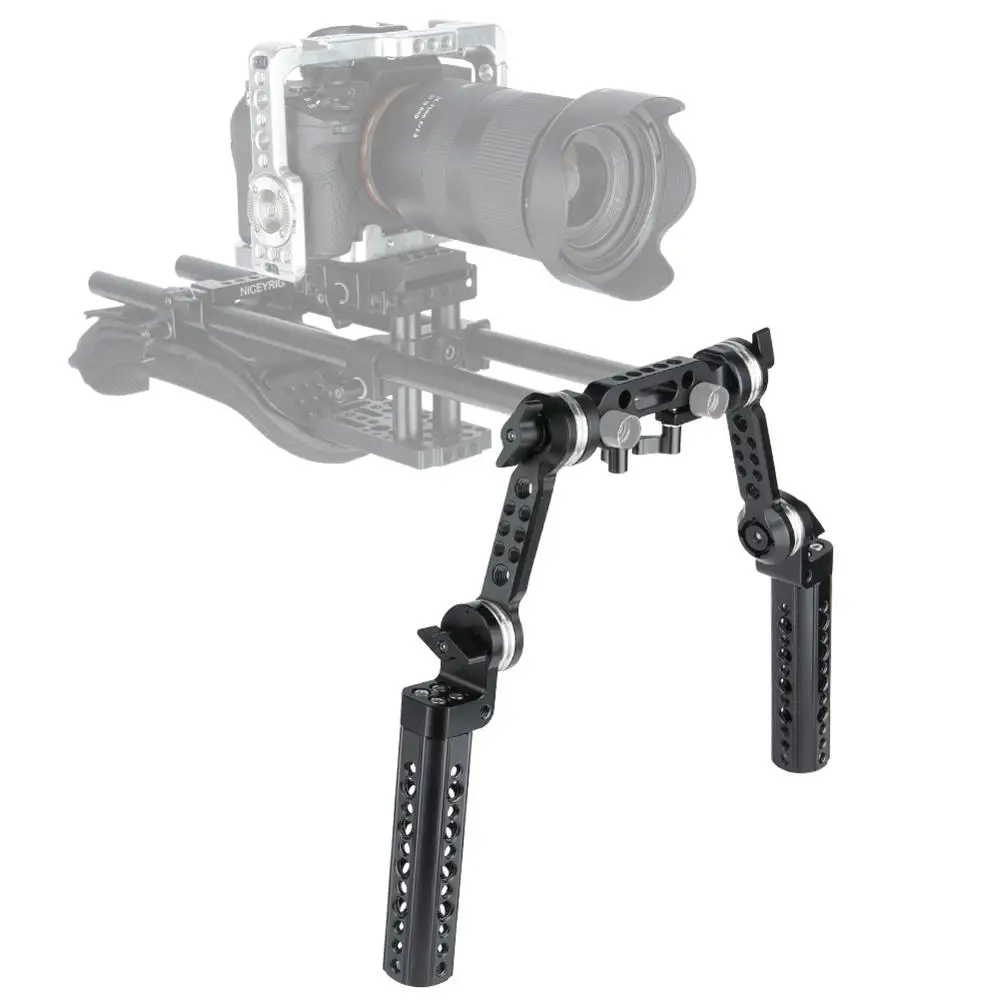 NICEYRIG Наплечная Опора с ручкой для сыра, удлиняющая рукоятка ARRI, 15 мм, наплечная опора для камеры DSLR, стабилизатор фотографии для видеосъемки