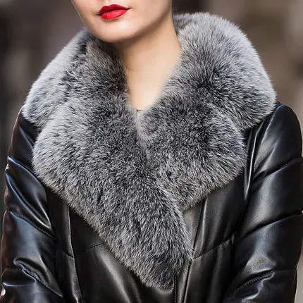 

Новинка, Брендовые женские пальто из натуральной кожи, 2020 натуральный Лисий мех, куртка из овечьей кожи, большие размеры LX921