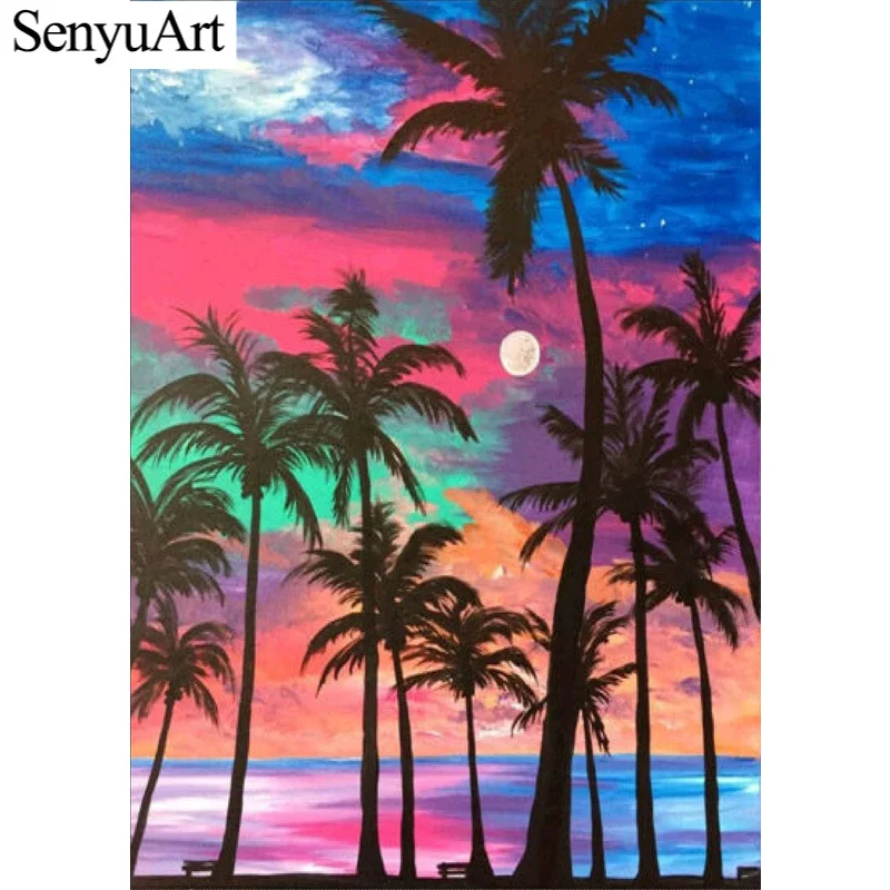 

Набор для вышивки крестом Cuadros ScenicTree, алмазная художественная вышивка, картина для украшения дома, ручная работа, аксессуары для DIY