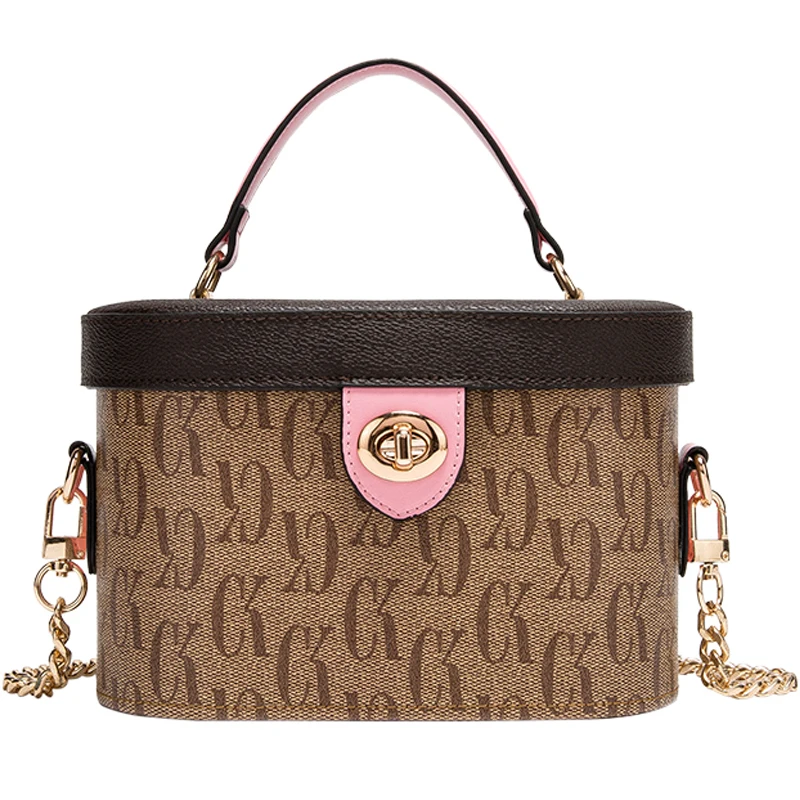 

Retro Chain Box Cosmetic Purse New Fashion One-shoulder Messenger Bags Luxury Brand Handbag Women Bag Designer Channels Sac Luxe